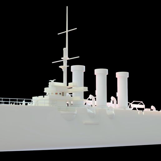 13.jpg Warship Cruiser Aurora 3D print model