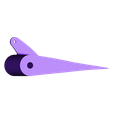 rudder_horn_left.stl Free STL file "Red Duck" First Take Off of a fully printed flying wing.・3D printable object to download