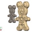Gingerbread-Mickey-and-pendant-11.jpg Christmas Gingerbread Mickey and Pendant 3D Printable Model
