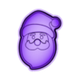 Santa 6 mold.stl Molde de bomba de baño de Papá Noel Archivo STL