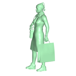 santa_shopping-girl-2.png Free STL file Santa_Shopping_Girl・3D printer model to download