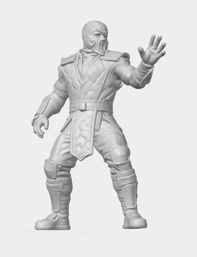 SubZero Mortal Kombat figure 3D model