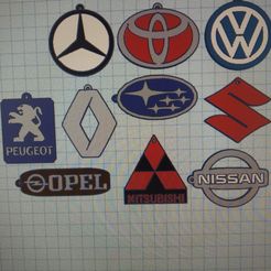 logos-2.jpg Pack llaveros logo autos 10 + 1 N2