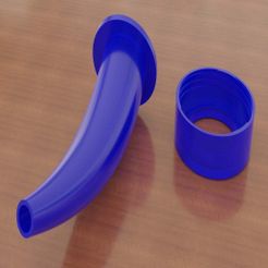 collar_and_nozzle.jpg Free STL file Watering Jug Nozzle・3D printing model to download