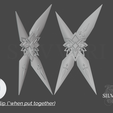 4.png Eula Accessories Hair Clip Only for Cosplay (Mini Bundle) - Genshin Impact - Instant Download STL Files for 3D Printing