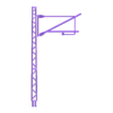 H0 Catenery pole A03 - file4Print(2).stl [Escala ZM H0] Conjunto de pólos básicos de catenária Tipo:A01-A08 FDM