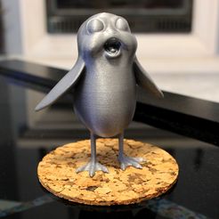 IMG_0333.jpg Free STL file Mildly Infuriated Porg・Template to download and 3D print