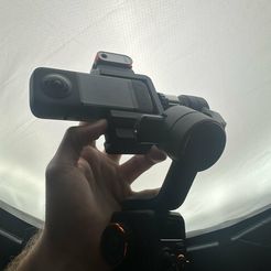 IMG_3659.jpg STL file Insta360 X3 Phone Gimbal Stabilizer Adapter (Hohem M6 or MT2)・3D printing template to download