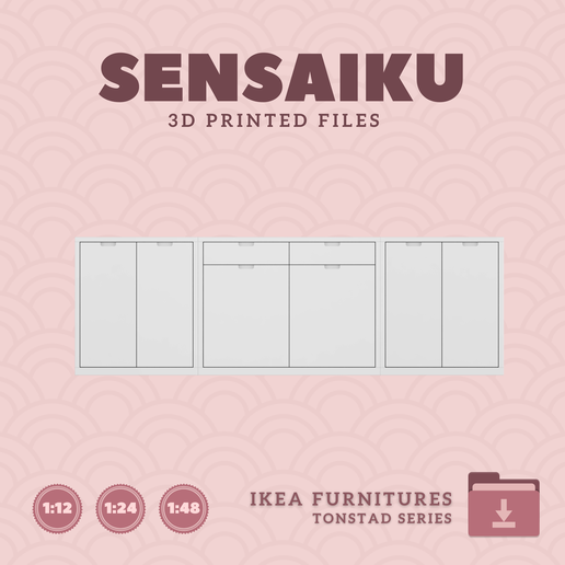 10.-TONSTAD-Storage-Combination-01.png Miniature Replica 10. TONSTAD Storage Combination 01 for Miniature Dollhouse - IKEA - 3D Print Instant Download