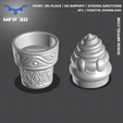 9.png ICE CREAM CONE CLICKER -MFP3D -NO SUPPORT - KEYCHAIN INCLUDED -PRINT IN PLACE - SENSORY TOY-FIDGET