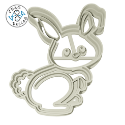 Conejo-Pascua-7.5cm_1pc_CP.png Easter Bunny - Cookie Cutter - Fondant -Polymer Clay