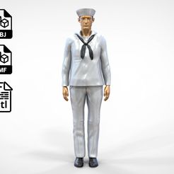 Navy2.1e.jpg Fichier STL N2 Marine Reserve Enlisted Sailor man・Plan imprimable en 3D à télécharger