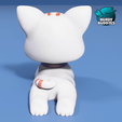 0171-Cat-Door-Stop-Accessory-_7.png Cat Door Stop / Cute Animal Stopper / Hold Open Model / Wedge Creature Figure / Print-in-Place Statue / Home Decoration