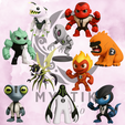 ben-10-collection.png Ben 10 Collection – The 10 Original Aliens in Chibi Cartoon 3D
