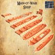 Manowar-5-re.jpg Man o War ship  28 MM Tabletop Terrain