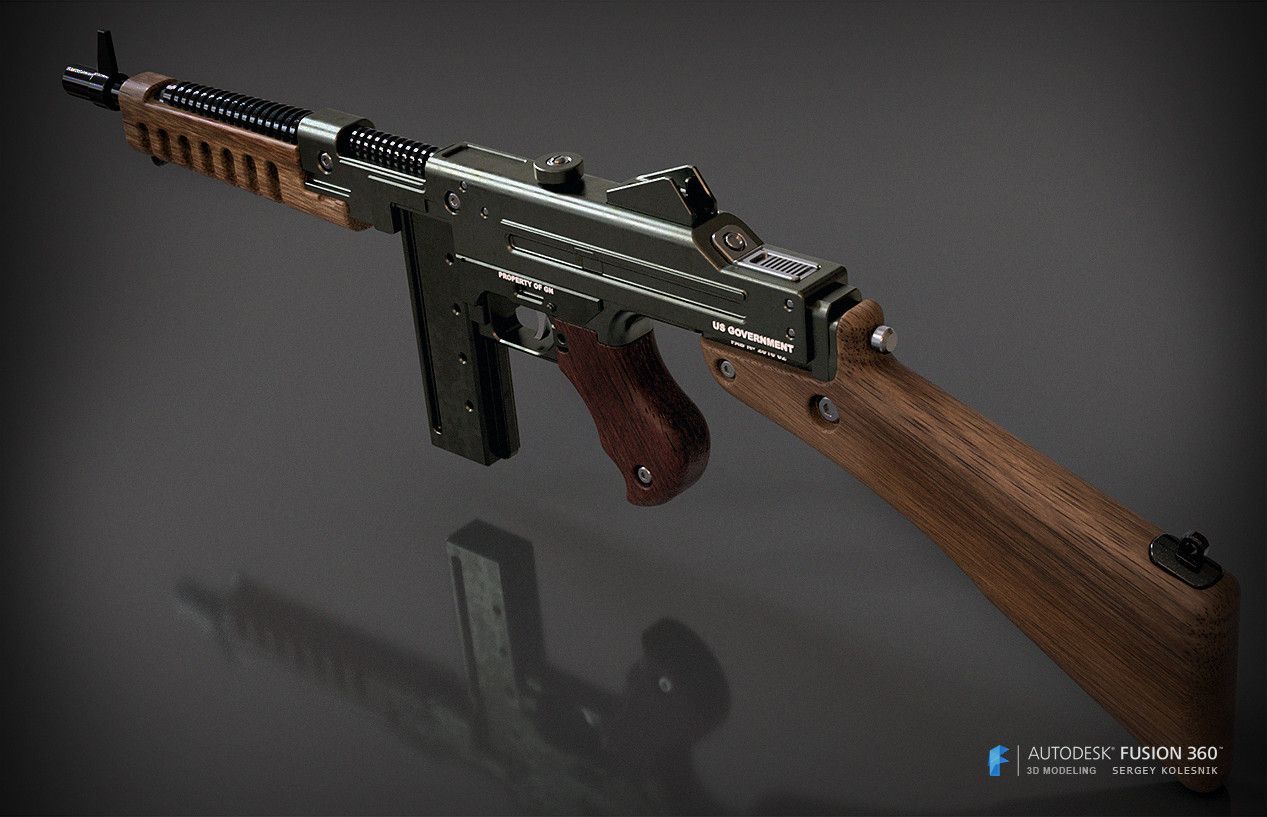 sms_a-3.jpg Free 3D file Wolfenstein The New Order SMG・3D print model to download, 3dpicasso