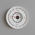 turbofan-clock1.png Reloj de cuarzo de pared estilizado con llantas de turboventilador