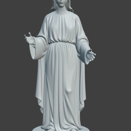📁 Virgin Mary Statue - STL File for 3D Printing | Religious Sculpture ...