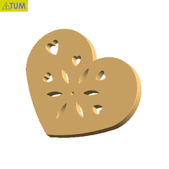 2019-03-25_130829.png Download STL file Heart Plate Symbol No.8 • 3D printable design, Tum