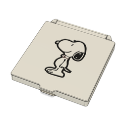 prev1.PNG Download STL file Snoopy Face Mask Case Box • 3D print design, filaprim3d