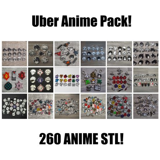 1111111111111111111111111111.jpg Uber Anime Pack! +260 Аниме STL!