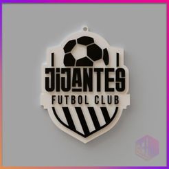 LLAVERO-JIJANTES-2-COLORES-F.jpg STL file JIJANTES FC KEYCHAIN 2 COLORS / KINGS LEAGUE KEYCHAIN COLLECTION・3D print object to download