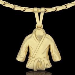 keyshot-jewelry-scene-setup-set-3.10551.jpg STL file karate dress kimono pendant・Model to download and 3D print