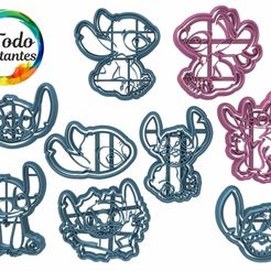 stitch set parte 2.25.jpg Fichier STL Lilo et coupeur de points・Objet imprimable en 3D à télécharger