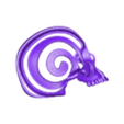 Spiral Skull [with letters IN] - Left Side.stl Spiral Skull [with letters]