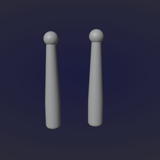 Drum Sticks for Playmobil 3D model