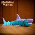 IMG_0340-copy.jpg Great White Shark articulated toy, print-in-place body, snap-fit head, cute-flexi