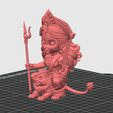 6.png Goddess Durga Maa Chibi Style Sitting on Lion | 3D Printable STL File | Hindu Warrior Goddess | FDM & Resin Ready (Unsupported)