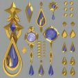 01.jpg Genshin Impact Furina Focalors Jewelry and Accessories MEGA set. Video game, props, cosplay