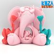 elephant-and-her-cute-children-03.jpg Файл STL Симпатичная мама-слониха и ее маленькие слонята напечатаны на месте без подпорок・3D-печатная модель для загрузки