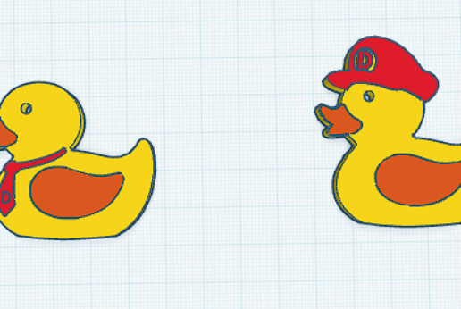 🦆 2D Duck Gaming・ STL File for 3D printing・Cults