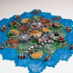 1000X1000-dsc04549.jpg Archivo 3D [MERCHANT]¡Loseta hexagonal compatible con Catan! Modelos FDM y RESINA (74 archivos juntos, incluidos los archivos de lichi para la resina)・Plan de impresión en 3D para descargar