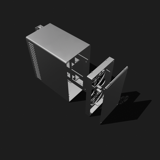 01.png Mini-ITX 5 Small NAS chassis with disks