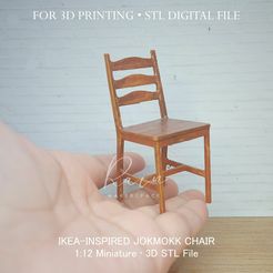 Ikea-Inspired-Miniature-Jokmokk-Chair-2.jpg MINIATURE Classic CHAIR | Witch's Room Miniature Furniture Collection