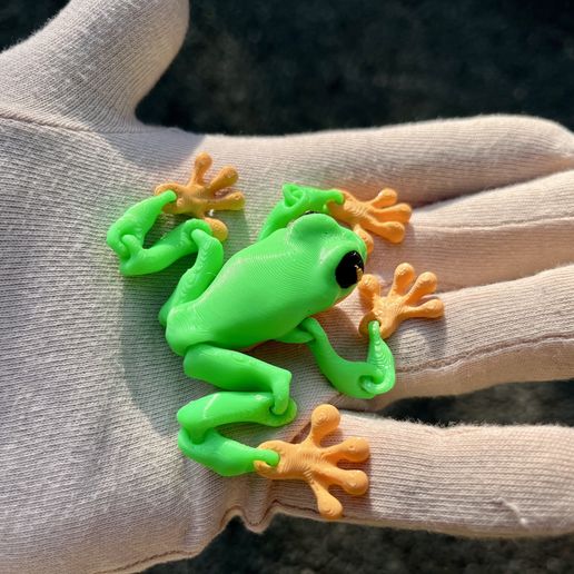 🐸 TINY FLEXI FROG WITH MAGNETIC FEET - PRINT-IN-PLACE MINI ARTICULATED ...