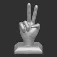 10.jpg Low poly Hand sign two fingers, Hand sign two fingers