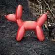 AirBrush_20221211113958.jpg STL file Balloon Animal Dog Statue, Flex Print, Cute Dog art・Model to download and 3D print