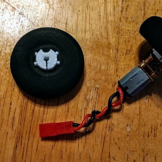 Foam wheel hub for n20 motors and combat robots