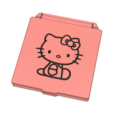 prev1.PNG Fichier STL Cas du masque chirurgical Hello Kitty・Objet imprimable en 3D à télécharger