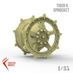 9.jpg Télécharger fichier STL TIGRE II. SPROCKET 3D-PRINT • Objet à imprimer en 3D, FaustusModels