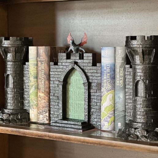 🐉 Dragon Castle Bookend: Multi-Functional Six Piece Model