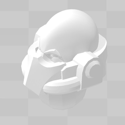 baldHead_preview.png Free 3D file Space Marine Bald Head 6mm・3D printer design to download