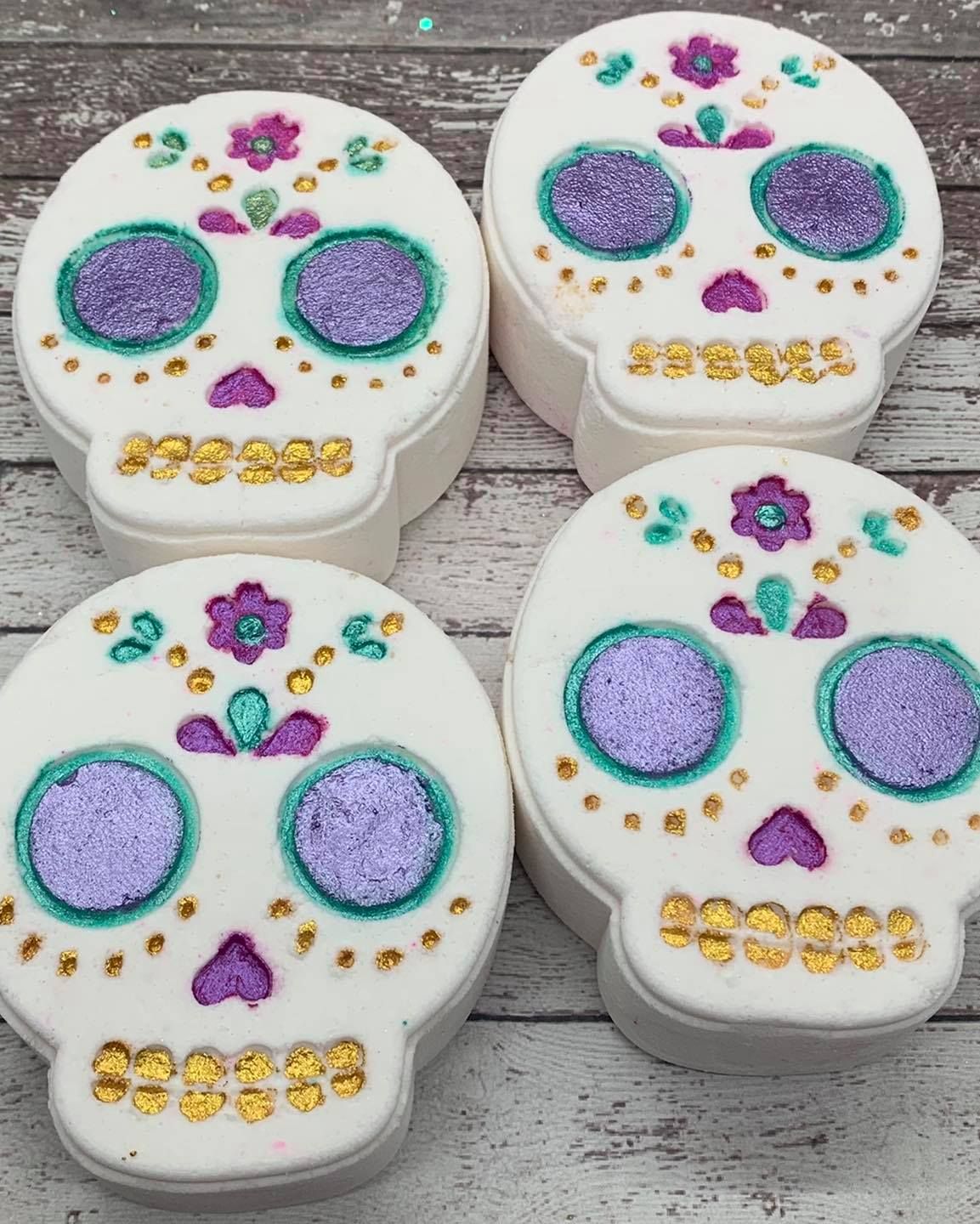 177261213_909190329858789_8532262203346986131_n.jpg Download STL file MEXICAN SKULL COLLECTION - MOLD BATH BOMB, SOLID SHAMPOO - MOLD BATH BOMB, SOLID SHAMPOO • 3D printing template, pachecolilium