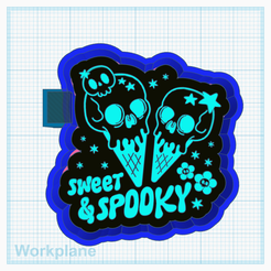 Sweet-and-spooky-skull-cones.png STL file Sweet and spooky skull cones・3D printer model to download