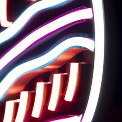 Neon-Egg-2-of-16.jpg Free STL file Light up Your Easter - Neon Easter Egg・Object to download and to 3D print