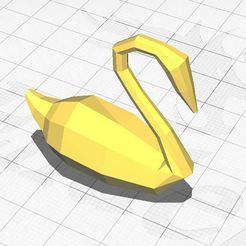 gsfsdf.JPG STL file Low poly Swan・3D printer model to download, Aboutexodma